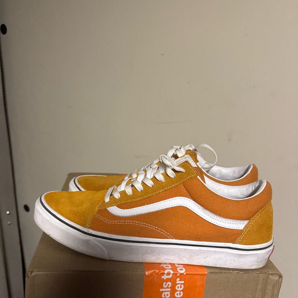 Vans Men's Bright Orange Sneakers